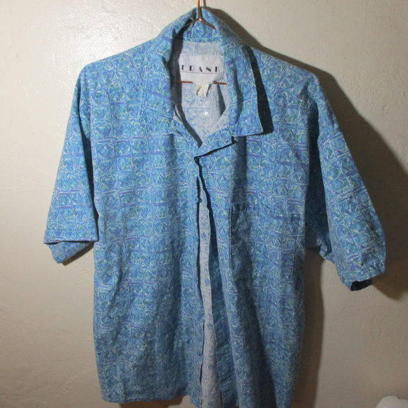 Frank button up Abstract crazy 90s Men's XL s/s - Picture 3 of 5